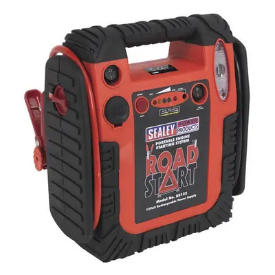 Sealey RS132 12V RoadStart Emergency Power Pack with Air Compressor Peak Amps