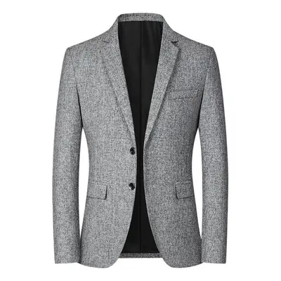 (gray, XXXL) Men&apos;s Clothing Stylish Formal Suit Men Suit Business Office Wedding Suit Top J