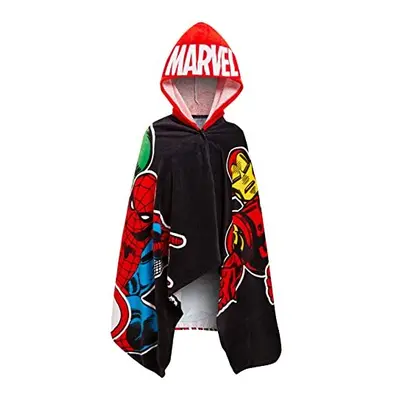 Kids Avengers Hooded Towel Marvel Spider-Man Hulk Captain America Ponch Beach Bath Towel Wrap Ro