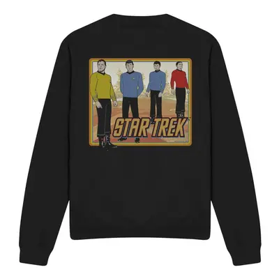 (L, Black) Star Trek Unisex Adult Classic Sweatshirt