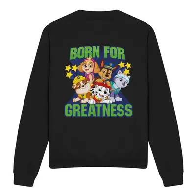 (M, Black) Paw Patrol Unisex Adult Born For Greatness Sweatshirt