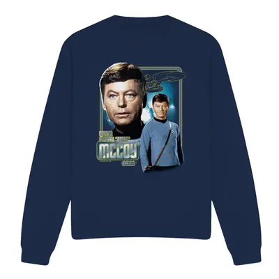 (S, Navy) Star Trek Unisex Adult Leonard McCoy Sweatshirt