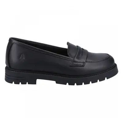 (5 (Adults'), Black) Hazel Loafer SNR Black Girls Slip On School Shoes