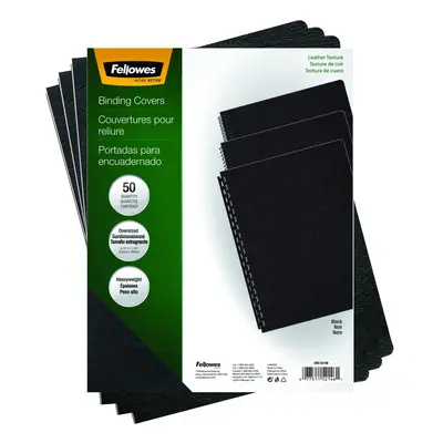 Fellowes Executive Presentation Cover 11-1/4 x 8-3/4-Inches per Pack Black