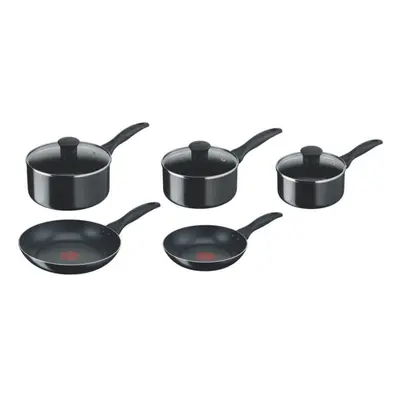 Tefal Bistro B098S544 Pcs Non Stick Cookware Pots & Pan Set - Black