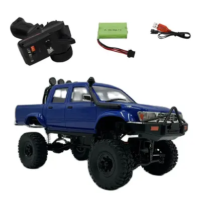 (C64-1 Blue) New WPL C64-1 RC CAR 1/16 2.4G Full Scale 4WD Climbing Car Off Road Vehicle C64 Pic