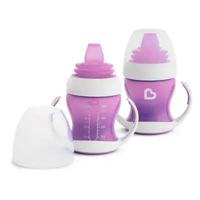 Munchkin Gentle Transition Sippy Trainer Cup Ounce Pack Purple