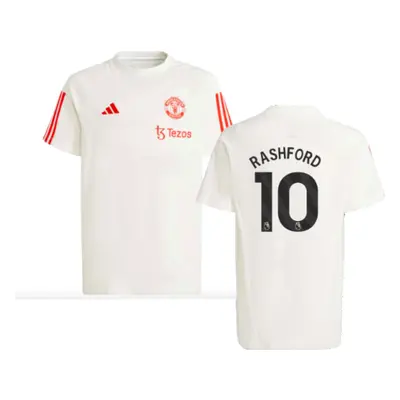 (LB) Man Utd Training Tee (White) - Kids (Rashford 10)