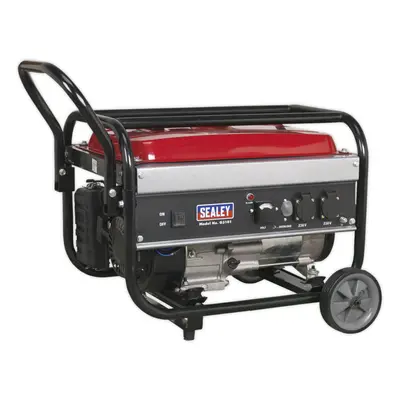 3100W Petrol Generator - 4-Stroke 7hp Engine - 15L Fuel Tank - Hour Run Time