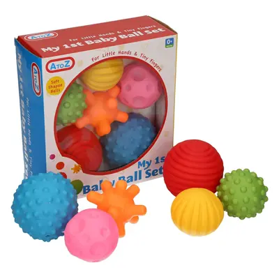 A to Z My First Baby Multi Textured Sensory Soft Balls, multicolor