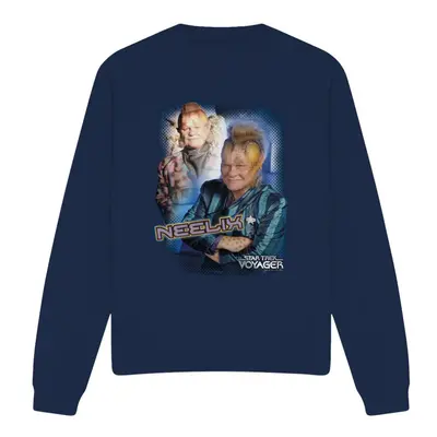 (M, Navy) Star Trek Unisex Adult Neelix Sweatshirt