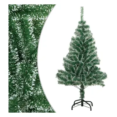 vidaXL Artificial Christmas Tree with Flocked Snow Green 47.2