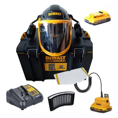 Dewalt Powered Air Purifying Respirator Hard Hat / P3 Filter X2 2AH DCB183 Kit