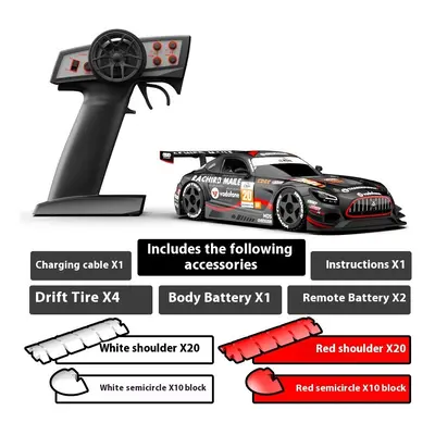 (Black Road Shoulder) Kamtom Drift Remote Control Car Rc Racing High-Speed Racing Adult Boy Toy 