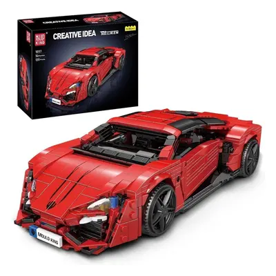 (10117) Mould King Technical Car Building Block Moc Red Lykens Sport Racing Car Model Assembly C