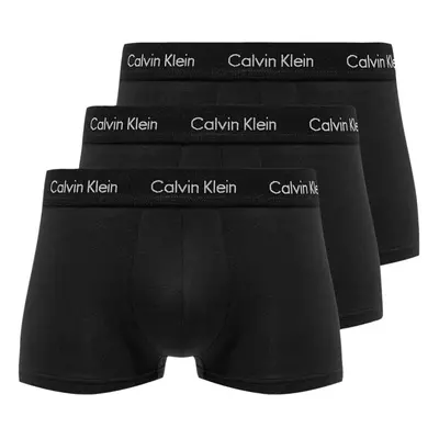 (L) 3pk Calvin Klein Men's Low Rise Black Underwear