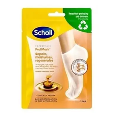 Scholl - Expert Care PediMas Foot Mask With Manuka Honey pÃ¡r - HydrataÄnÃ­ maska na nohy s man