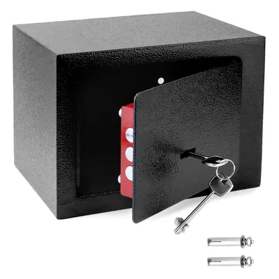 (23x17Ã17cm, no slot) Mini home safe key lock high security steel structure fireproof furniture