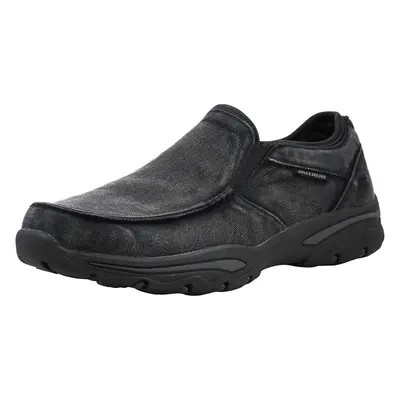 Skechers Men's Relaxed Fit-Creston-Moseco Black Moccasin XW US