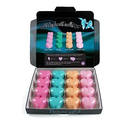 Mixed Perfume Wax Melts : Heart Shaped Melts in a Presentation Gift Box of Each Madam Coco, Lady