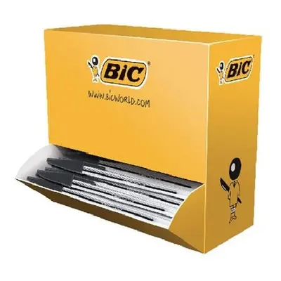 PACK OF PENS BIC CRYSTAL BLACK 0.1MM MEDIUM TIP