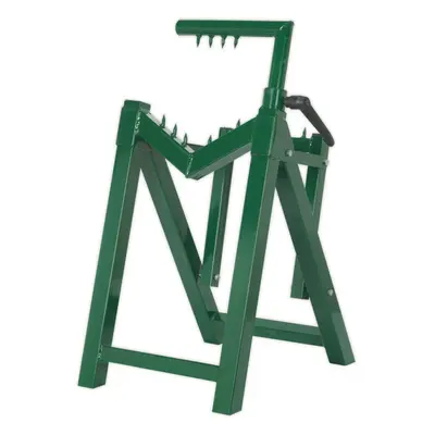 Heavy Duty Log Stand - Holds Logs Up To 230mm Diameter - Folds Down Flat