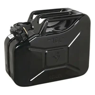 10 Litre Jerry Can - Leak-Proof Bayonet Closure - Fuel Resistant Lining - Black