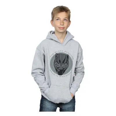 (9-11 Years, Sports Grey) Marvel Boys Black Panther Made in Wakanda Hoodie