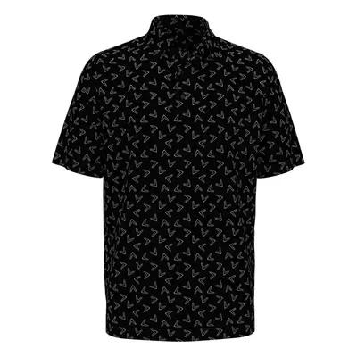 (S, Caviar) Callaway Unisex Adult Chev All-Over Print Polo Shirt