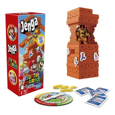 Hasbro Jenga: Super Mario Edition Game Block Stacking Tower Game for