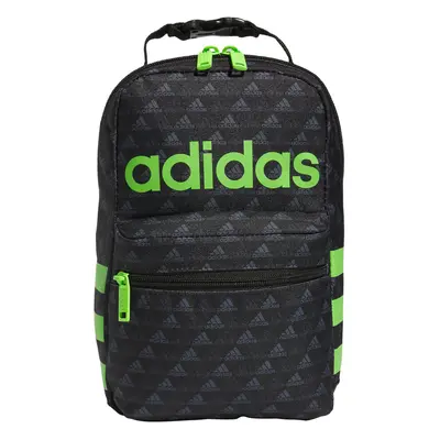 adidas Santiago Insulated Lunch Bag 6.5L with Clip Lock Handle BOS Mini Monogram Black/Lucid Lim