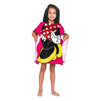 Disney Minnie Mouse Towel Hooded Poncho Bath Beach Girls