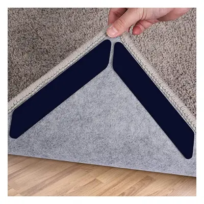 Rug Grippers, Pcs Double Sided Washable Removable Anti Curling Corner Carpet Gripper, Non Slip R