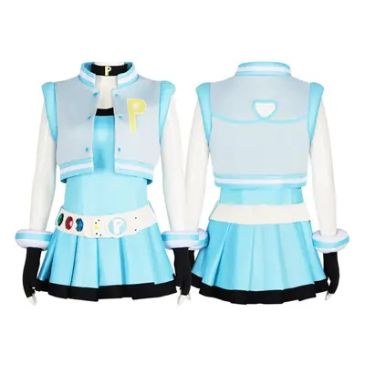 (blue, M) Superpower Hana Hana Cosplay Costume Halloween & Stage Performance Outfit