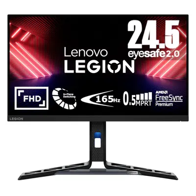 Lenovo Legion R25i-30 EyeSafe Gaming Monitor 24.5" (FHD, IPS, 165Hz, 0.5ms MPRT, HDMI + DP, DP C