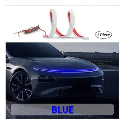 (200cm (78 inch), Blue) LED Car Hood Lights Strip Universal Auto Decorative Atmosphere Lamps