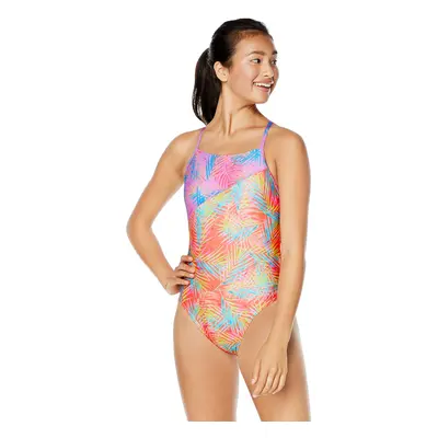 Speedo Women's Swimsuit One Piece Endurance Turnz Tie Back Printed