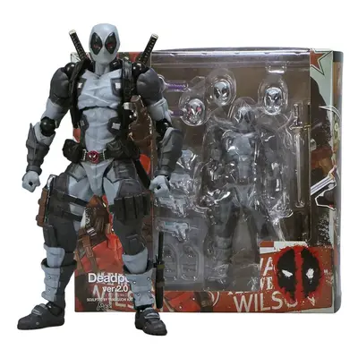 (A) AMAZING YAMAGUCHI Deadpool 2.0 Grey Action Figure Mutants Joint Movable KAIYODO Wade SHF Mod