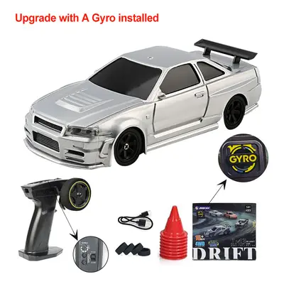 (4304 with gyro) Upgraded Gyro 1/43 RC Drifting Car Racing RTR 4WD High Speed Radio Control Mode