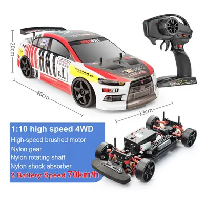 (G1-2 Battery) 1:10 70km/H Remote Control Car 4wd High Speed Drift 2.4g Rc Car Shock Absorber An