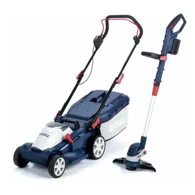 Spear & Jackson 34cm Cordless Rotary Lawnmower & Grass Trimmer - 24V