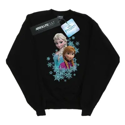 (L, Black) Disney Mens Frozen Elsa And Anna Sisters Sweatshirt