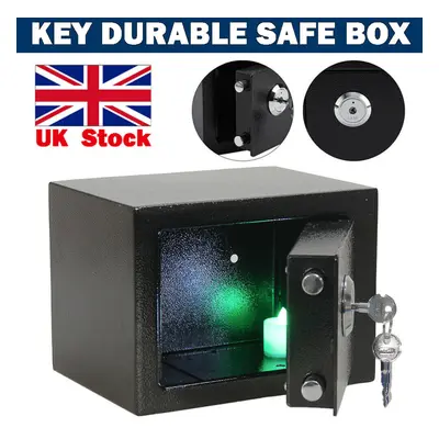 4.6L Fireproof Safe Security Home Office Money Cash Deposit Box Safety