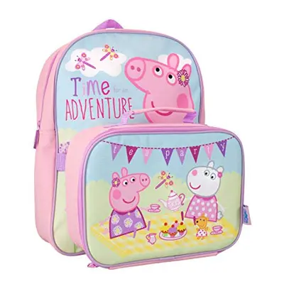 Kids Backpack and Lunch Box Set Pink