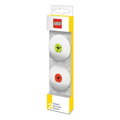 LEGO Eraser Set - Red & Lime