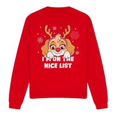 (S, Red) Paw Patrol Unisex Adult Nice Christmas Skye Sweatshirt