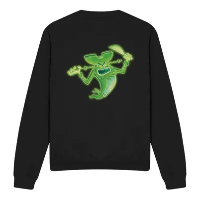 (L, Black) SpongeBob SquarePants Unisex Adult The Flying Dutchman Sweatshirt