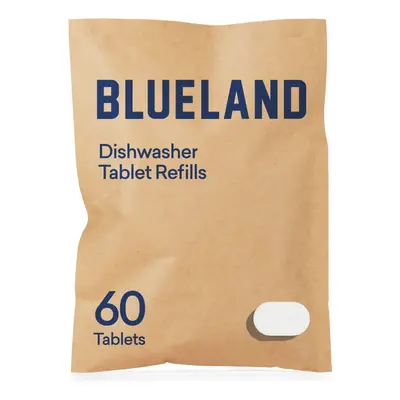 BLUELAND Dishwasher Detergent Tablet Refill Pack - Plastic-Free & Eco Friendly Alternative to Li