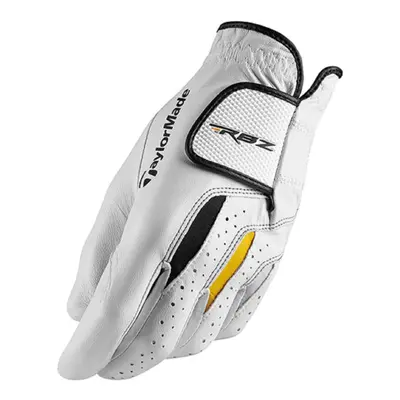 TaylorMade Golf RBZ Leather Glove White/Gray/Yellow Cadet Worn on Left Hand Medium