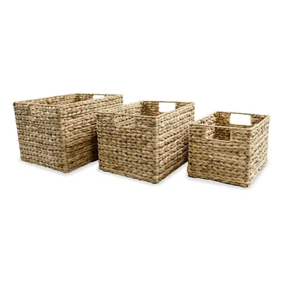 vidaXL Storage Basket Set Pieces Water Hyacinth